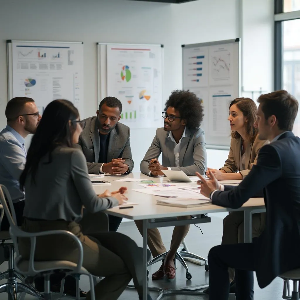 Equipo de Consultores Digitales Pro en una reunión estratégica